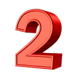 The number 2 icon to display the second manual way to schedule service technician tasks without technician scheduling software